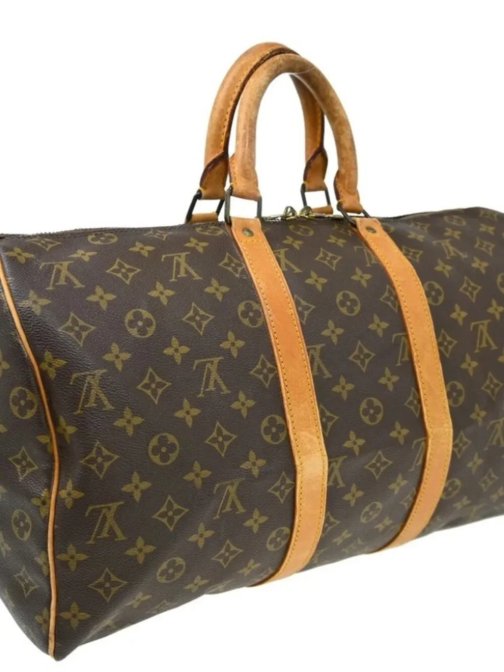 LOUIS VUITTON KEEPALL 45 DUFFLE HANDBAG MONOGRAM